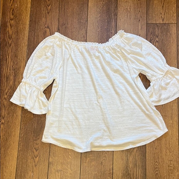 Laurie Felt Elegant White Women's Top Medium - Picture 6 of 6